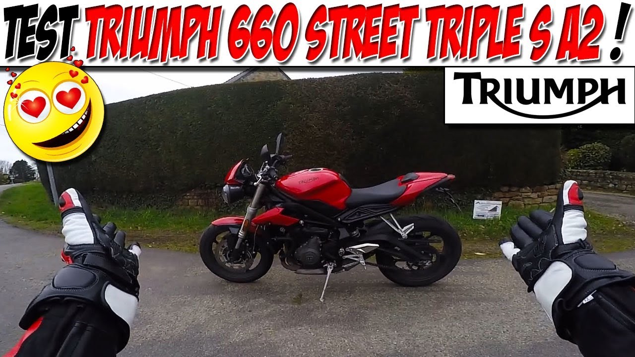 #Moto Vlog 122 : TEST TRIUMPH STREET TRIPLE 660 S A2 / LE COUP DE COEUR A2!😍