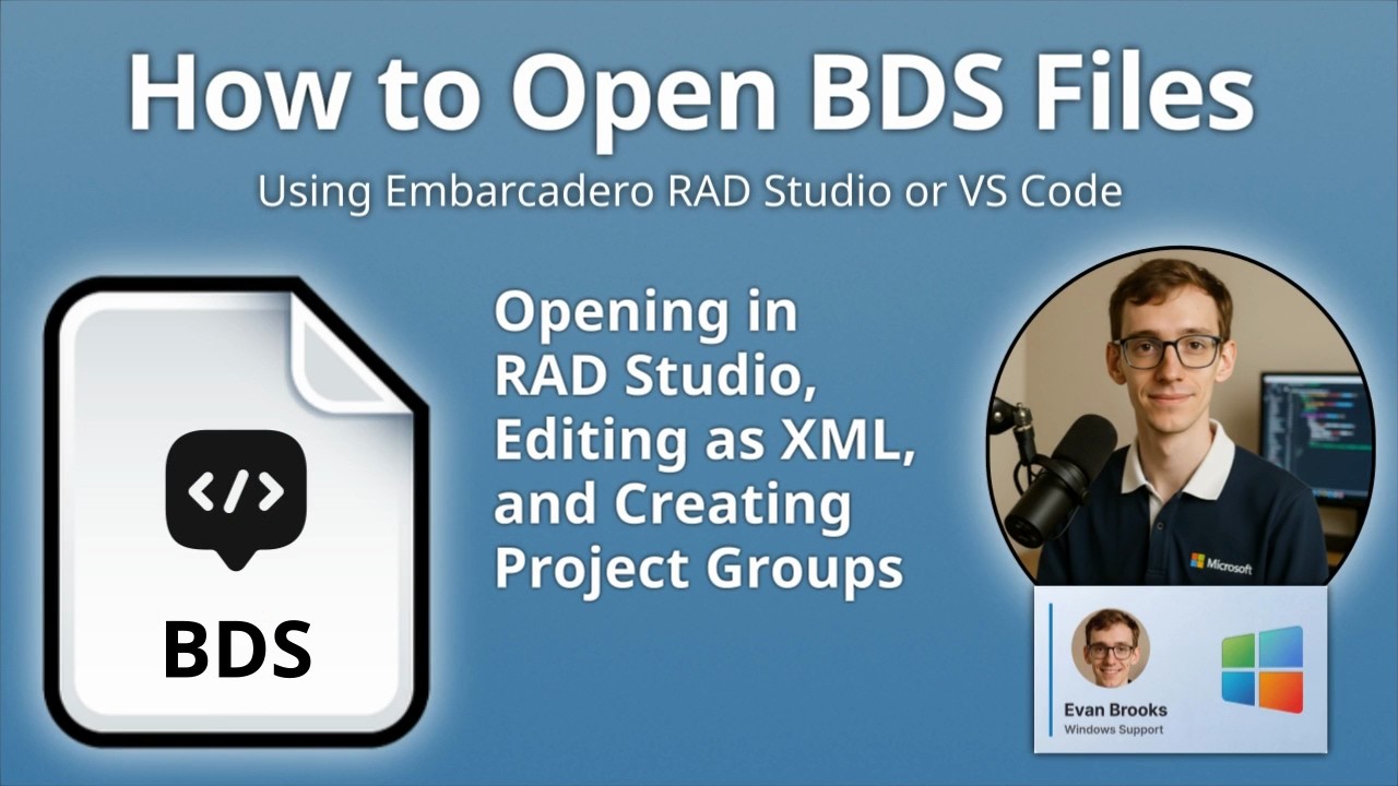 Как открыть файлы BDS (группа проектов RAD Studio)