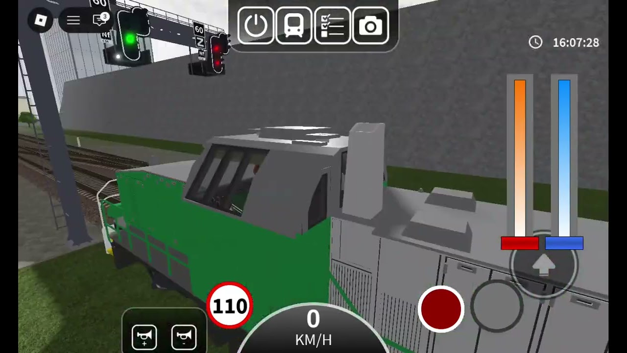 Jais fait le Train de dépôt de Reims jusqu'à Saint Antoine mais jais fait traver du rail a côté du f
