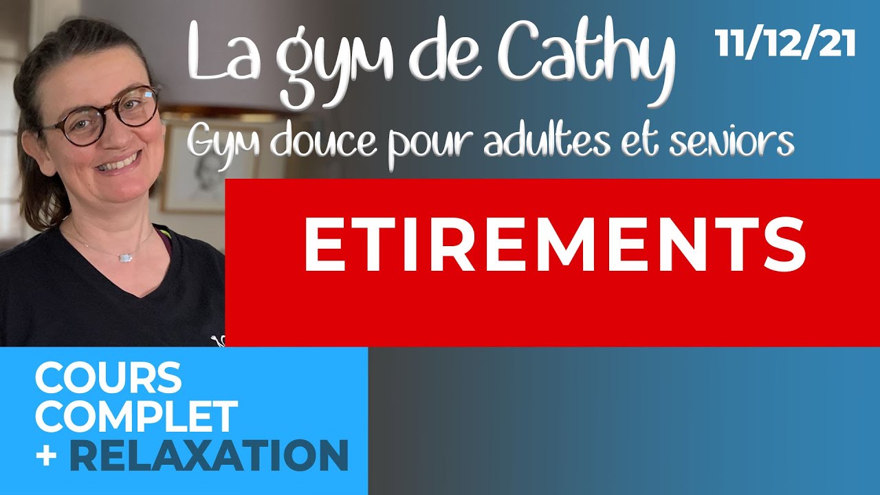 11 décembre 2021: Cours de gym douce pour adultes: étirements.