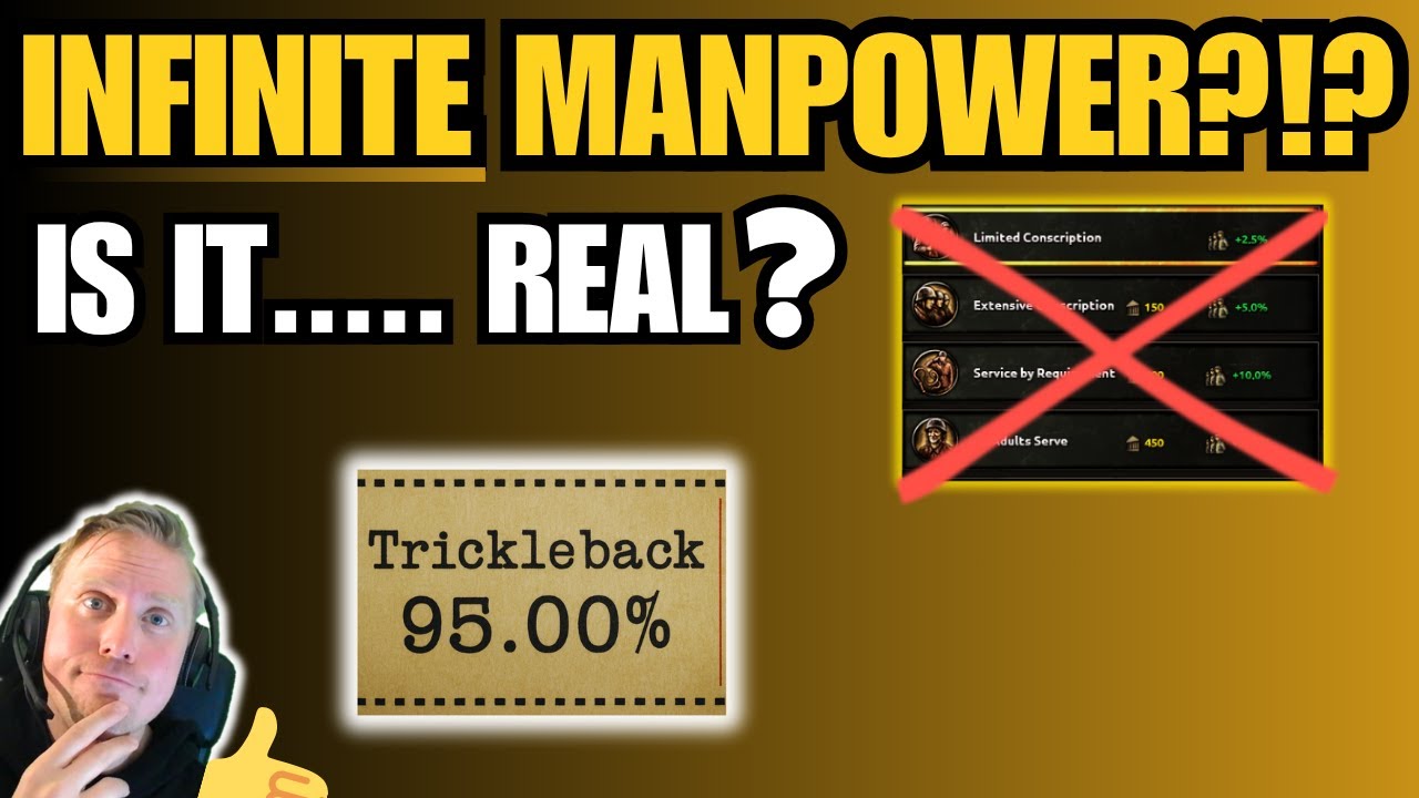 Get more out of your Manpower - Trickleback maximization