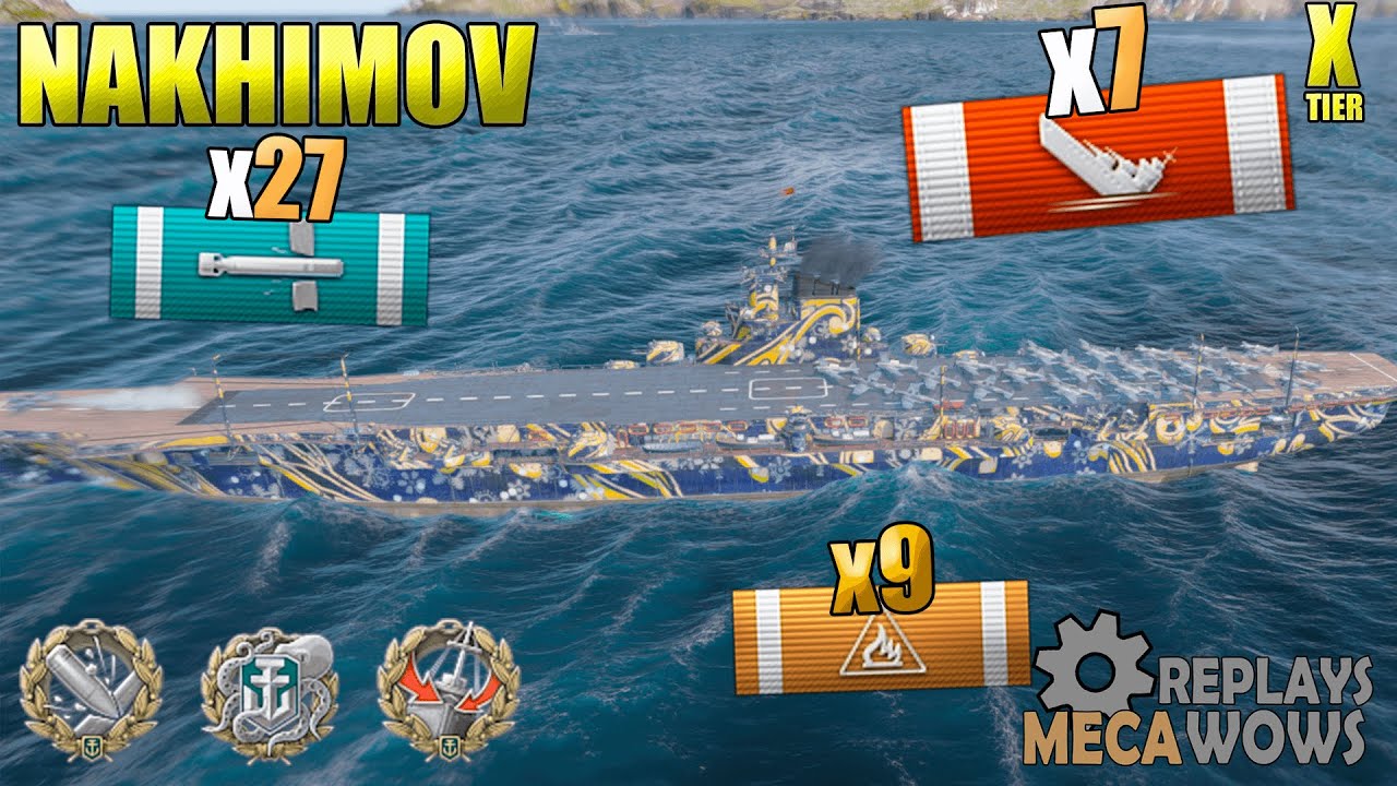 AWESOME Admiral Nakhimov 7 Kills 298K Damage | World of Warships