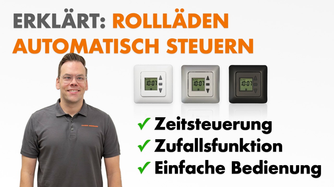 Rollladenuhr echt einfach und günstig - der Rollladentimer Taster Konsum