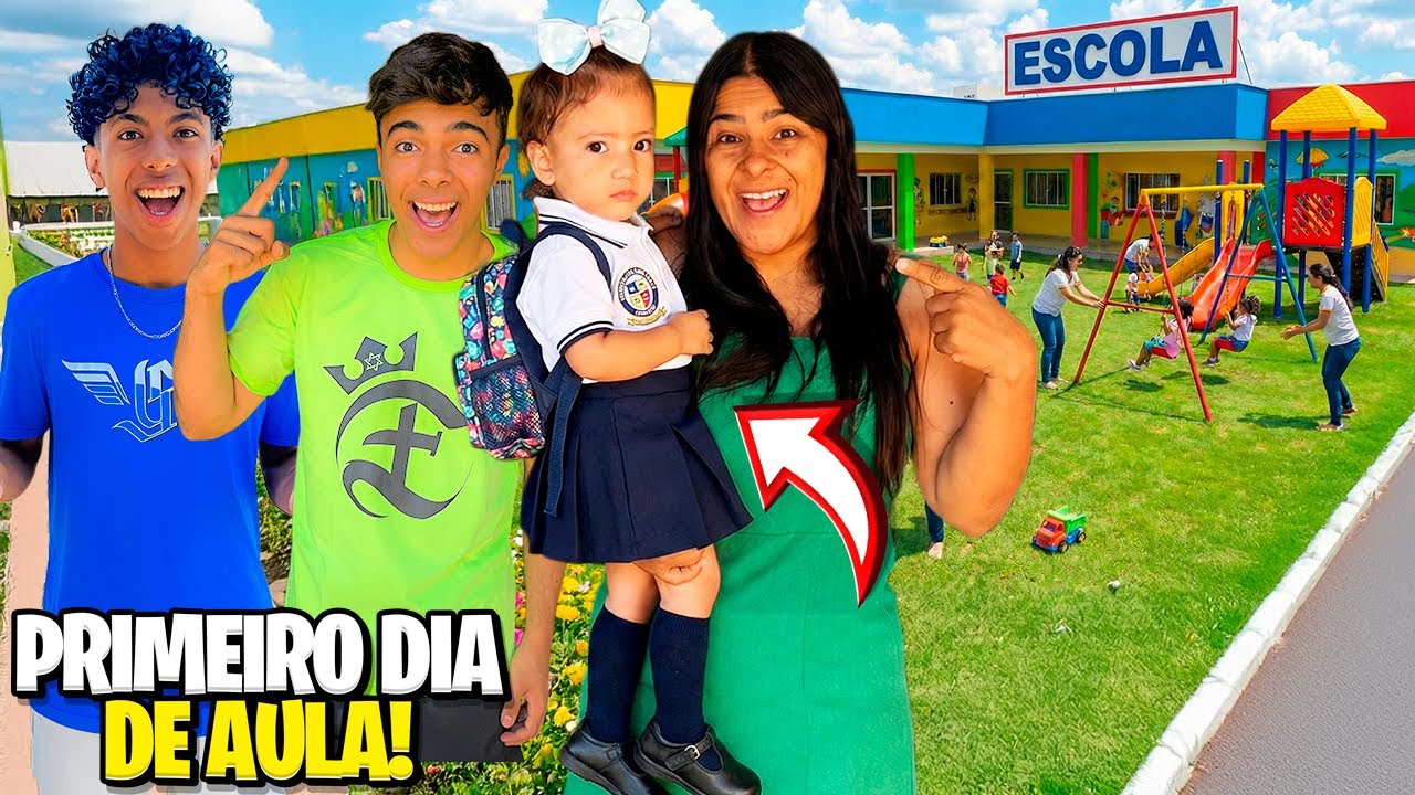 PRIMEIRO DIA DE AULA DA MINHA AFILHADA!! SERÁ QUE DEU CERTO?