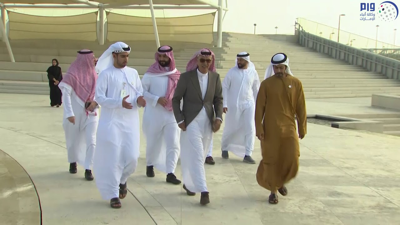 خليفة بن طحنون يستقبل الأمير بدر بن عبدالمحسن في واحة الكرامة