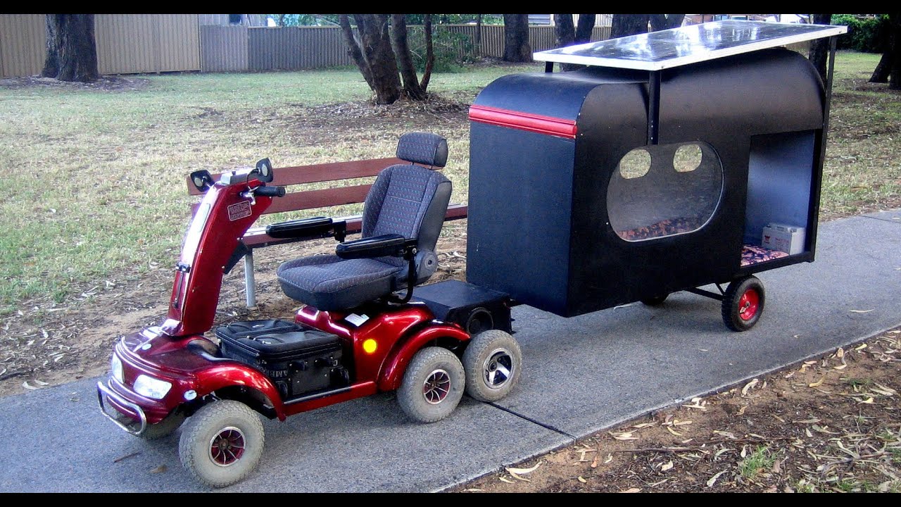 MOBYVAN 5 TEST DRIVE - MOBILITY SCOOTER SOLAR PANEL POWERED