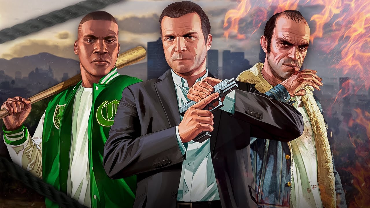 ПЕРЕСКАЗ GTA 5 за 7 МИНУТ (почти)