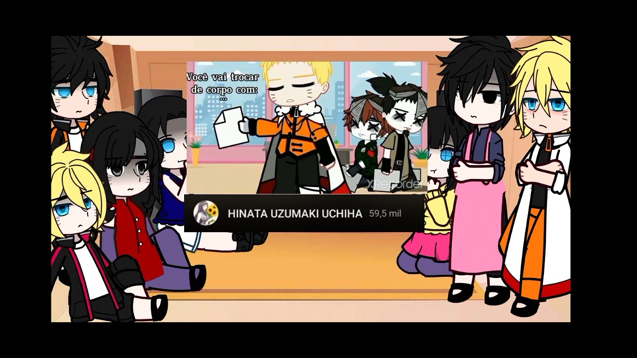 •família NARUSASU react to original||naruhina||•