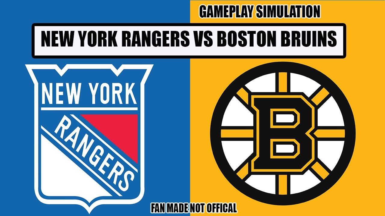 Rangers vs Bruins Gameplay Simulation | NHL Hockey | Fan-Made