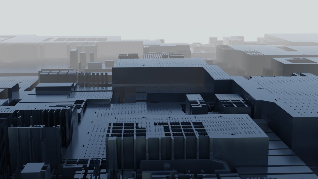 JSplacement and blender #2 Making Circuit City in Blender