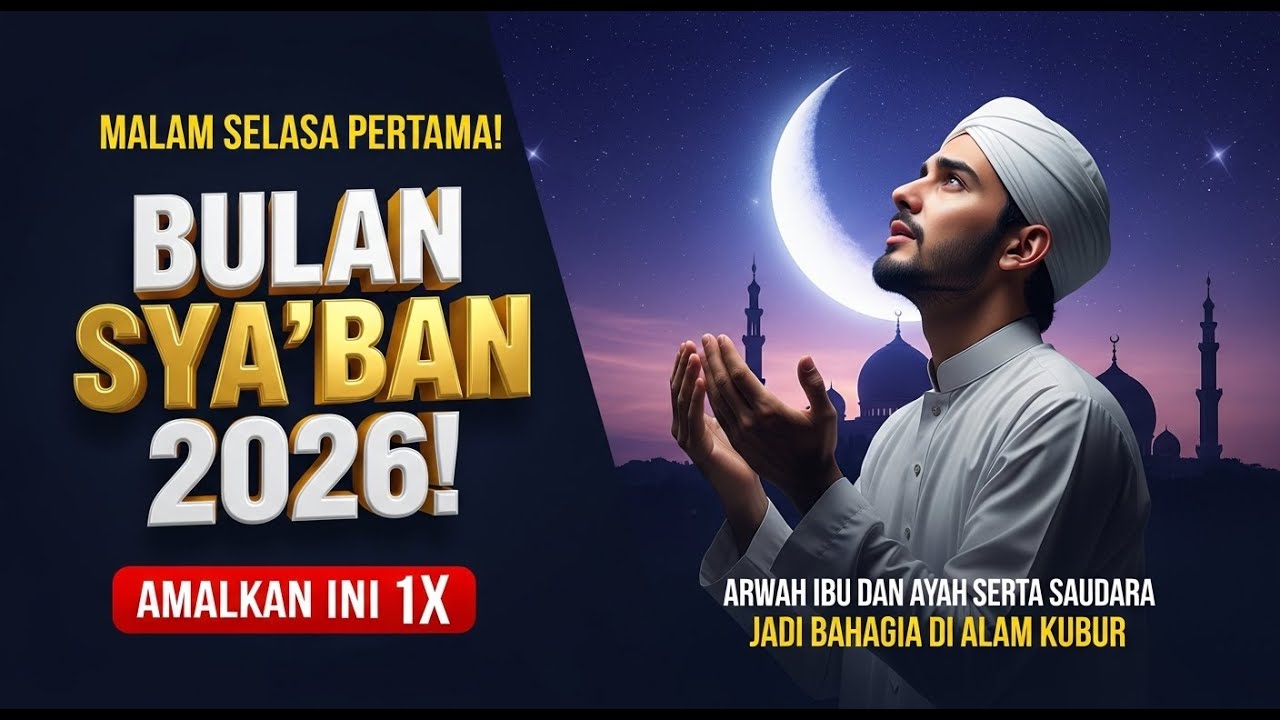 Senin Malam Selasa pertama Syaban jangan abaikan amalan ini, maka Roh ibu & ayah akan bahagia