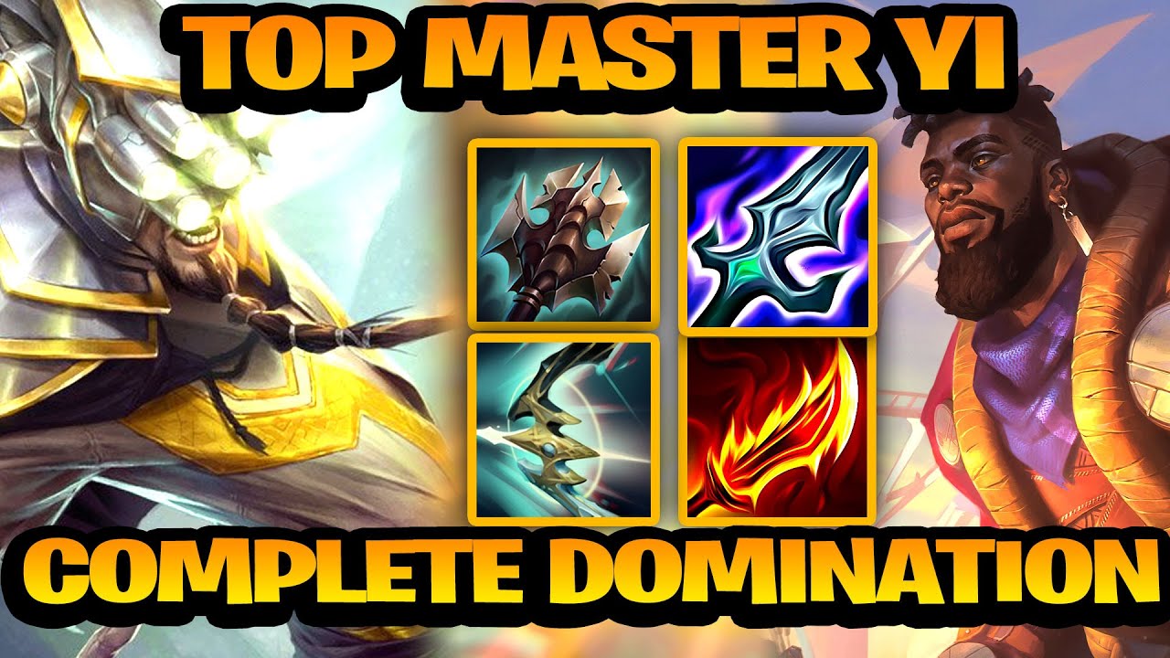 TOP MASTER YI ABSOLUTELY DOMINATES EVERY GAME