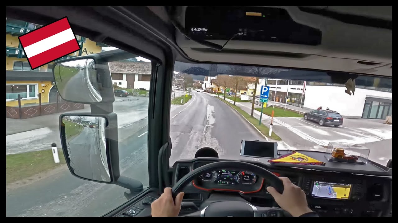 POV Scania V8 530S - Wyjazd z Lungotz w Austrii
