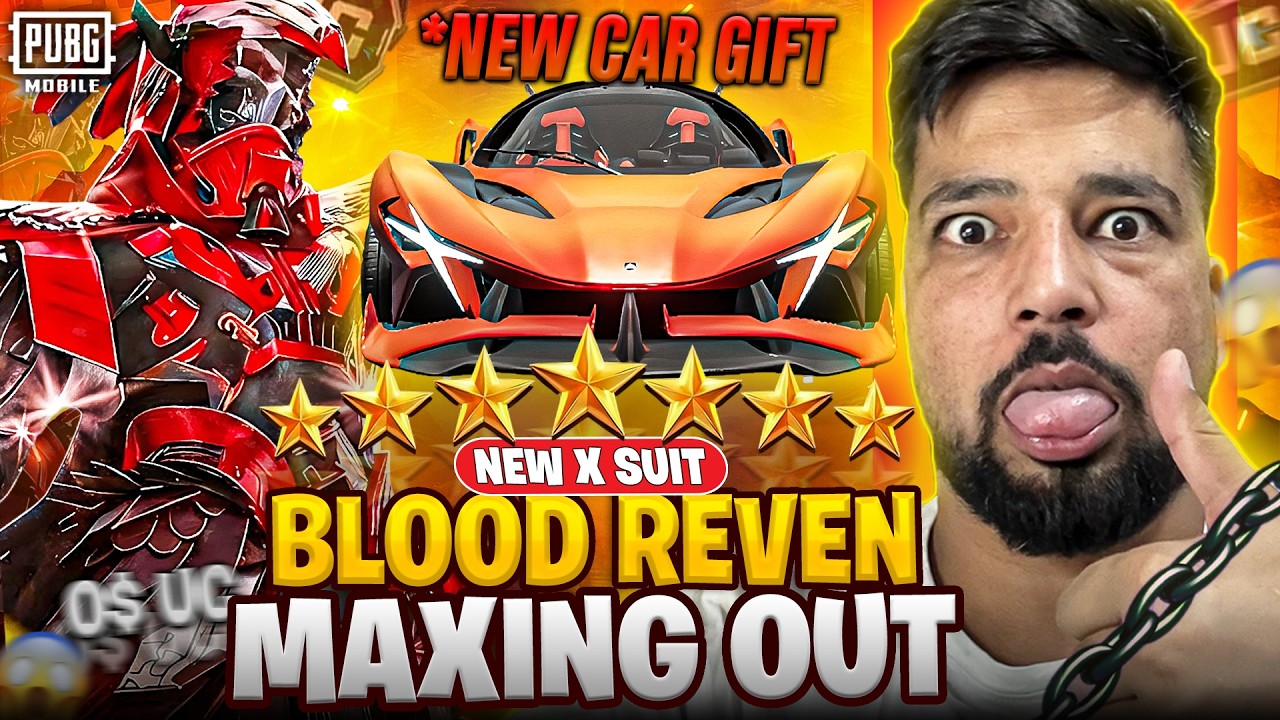 OMG!! Maxing Out New X-suit Blood Raven 🥵 | Got A New Car Gift 😍