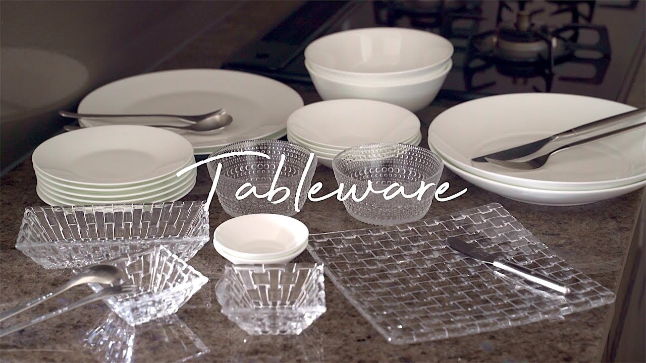 食器紹介/シンプルなテーブルウェア/二人暮らし/丁寧な暮らしに憧れる主婦/vlog