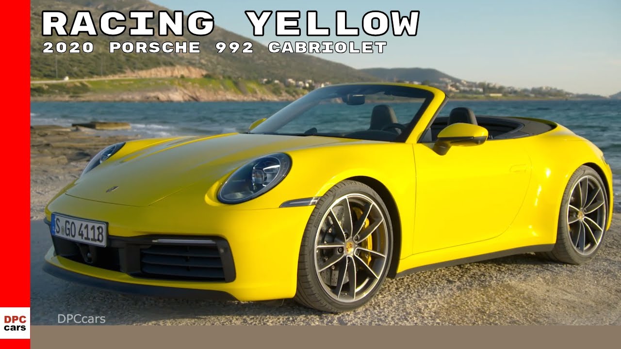 2020 Porsche 992 911 Carrera 4S Cabriolet - Racing Yellow