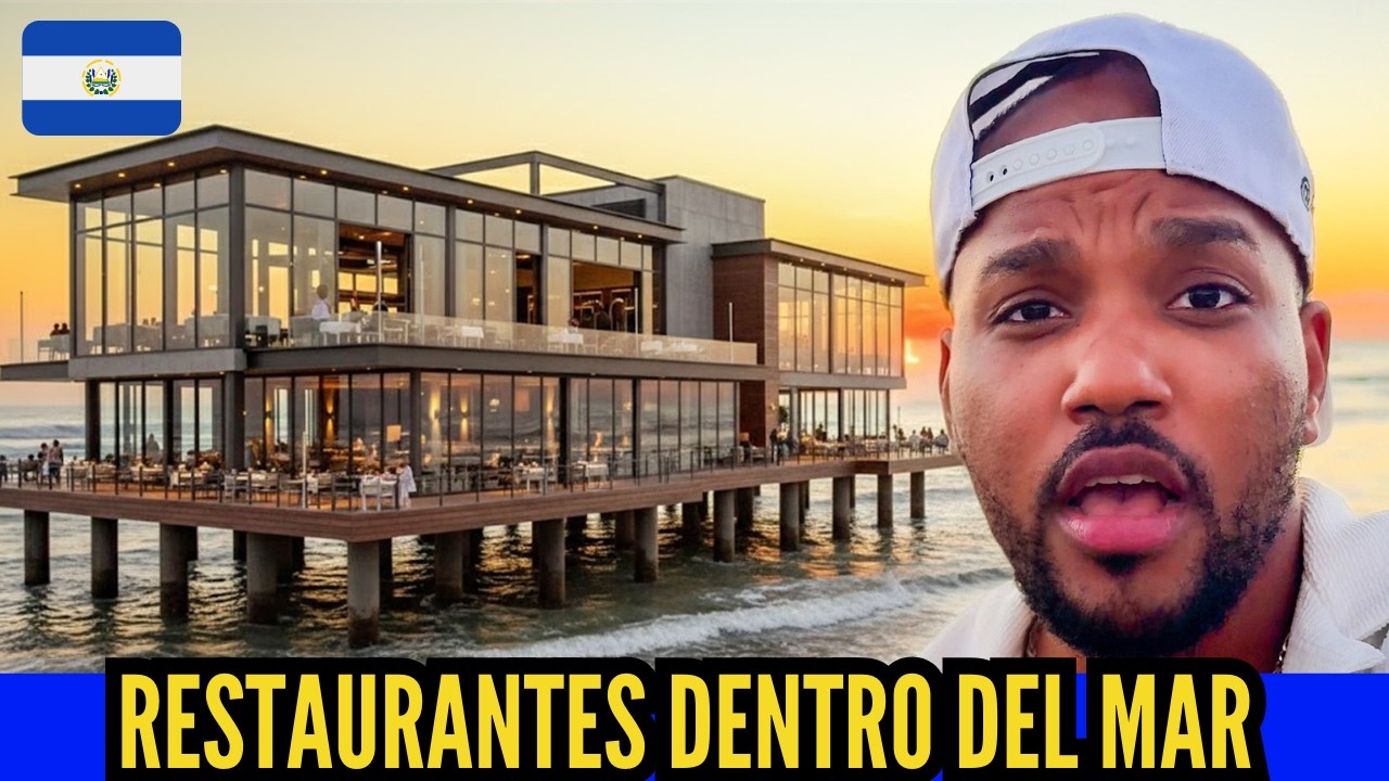 El Salvador: Así son Los Restaurantes DENTRO del MAR - Playa Las Tunas 🇸🇻