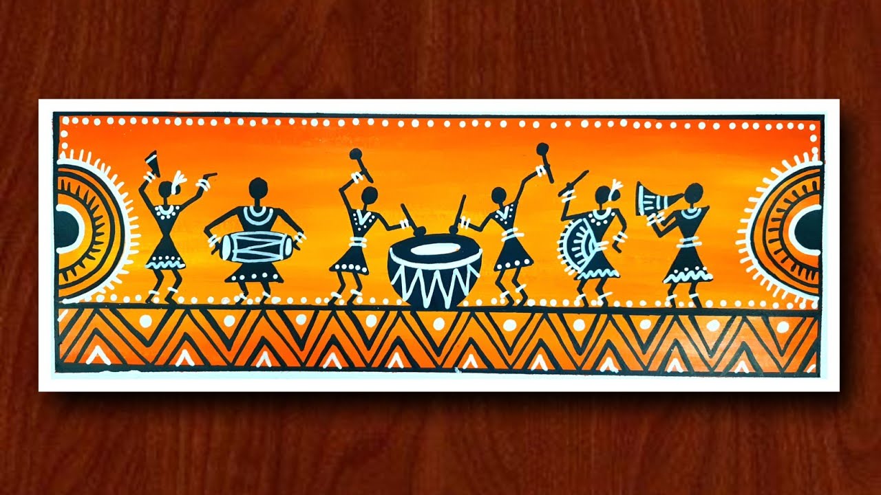 Beautiful Warli Painting For Beginners | Warli Art | Tribal Art
