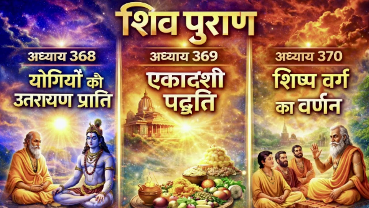 शिवपुराण में कैसे होती है योगियों को उत्तरायण प्राप्ति,क्या है एकादशी पद्धति और शिष्य वर्ग का वर्णन?