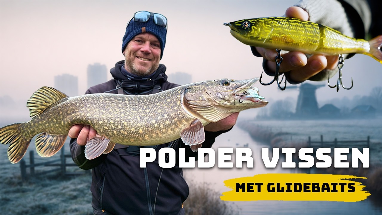 Polder vissen in de winter met glidebaits - Traag vissen is de truc!