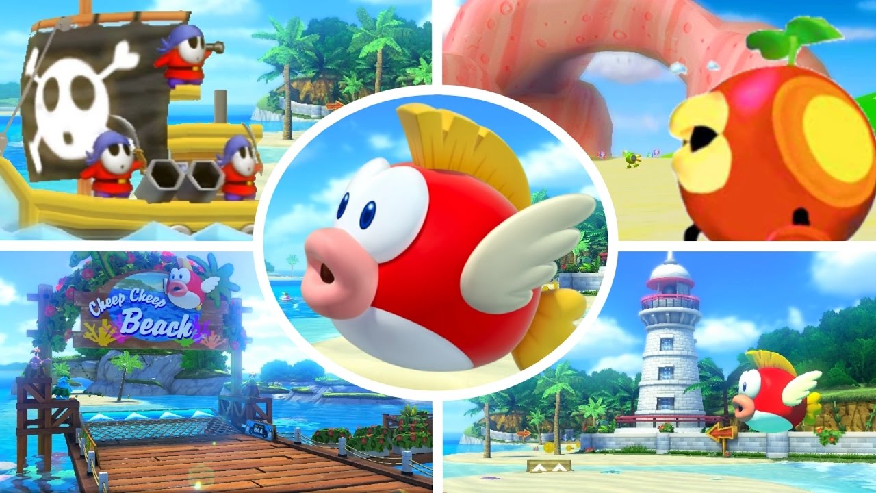 Evolution of Beach Courses in Mario Kart (1992-2017)
