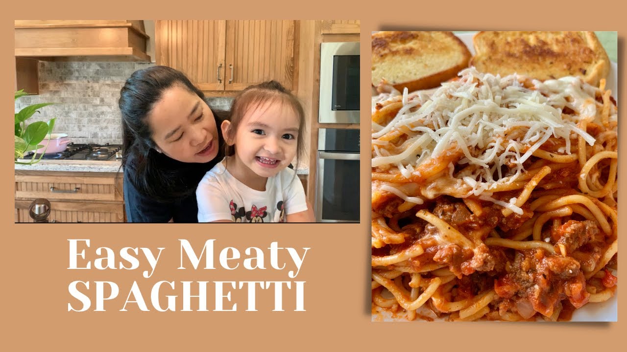 EASY MEATY SPAGHETTI | SIMPLE DINNER IDEAS | EASY RECIPE