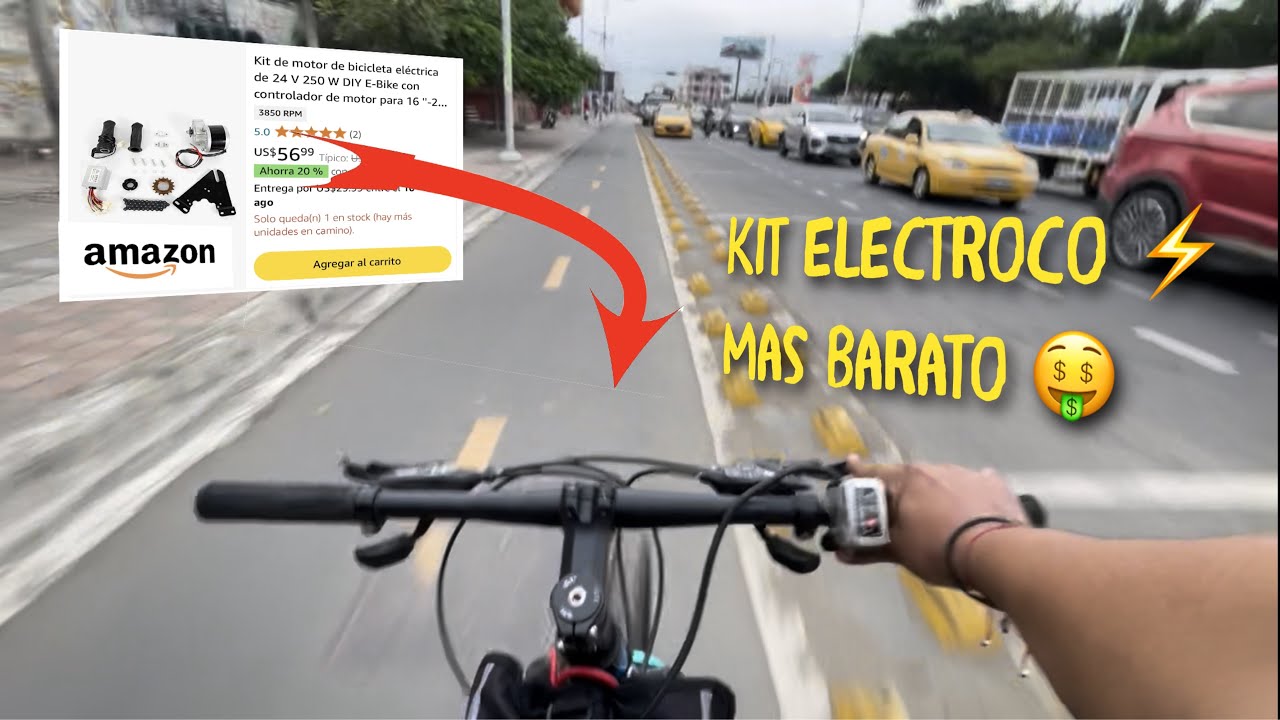 Kit El&eacute;ctrico para Bicicleta mas Barato de Amazon 😱 Motor de 24V 250W ⚡