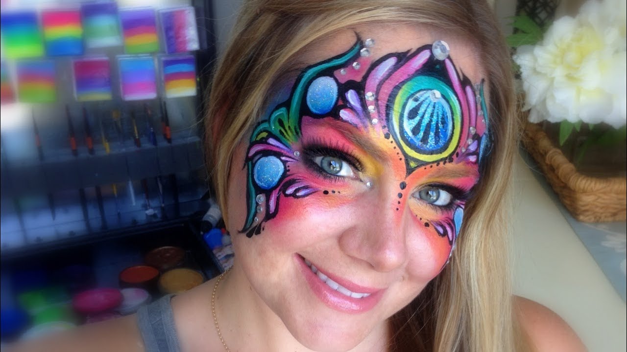 Fantasy Mask Face Painting and Makeup