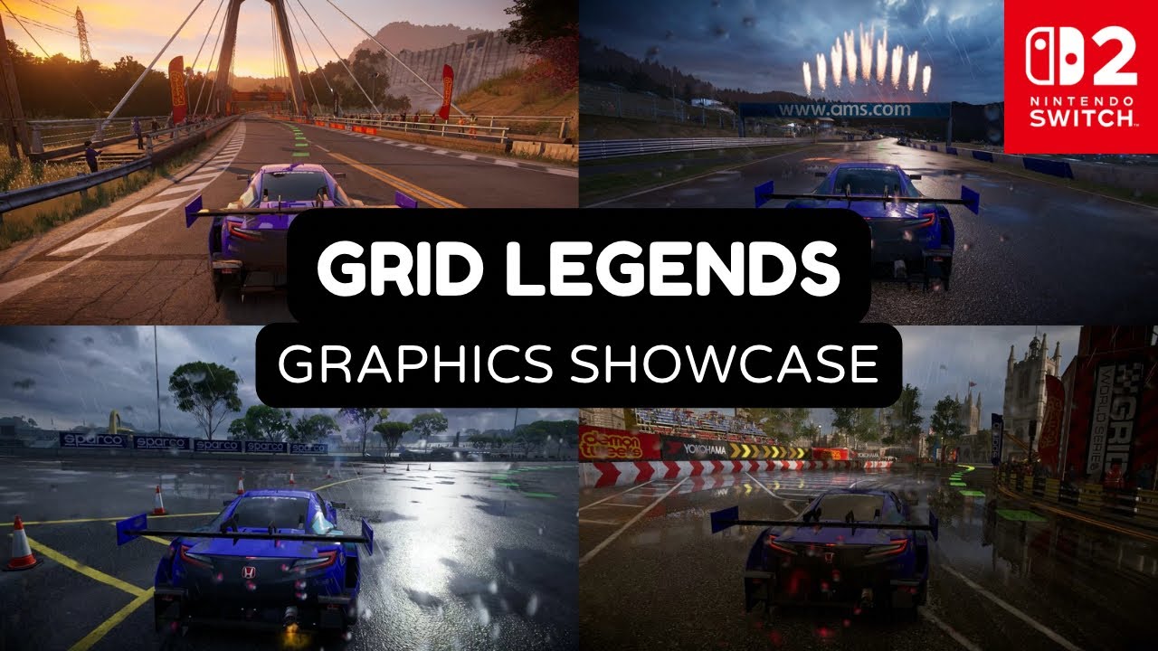 GRID Legends Switch 2 Graphics Showcase (No HUD / 4K Capture)