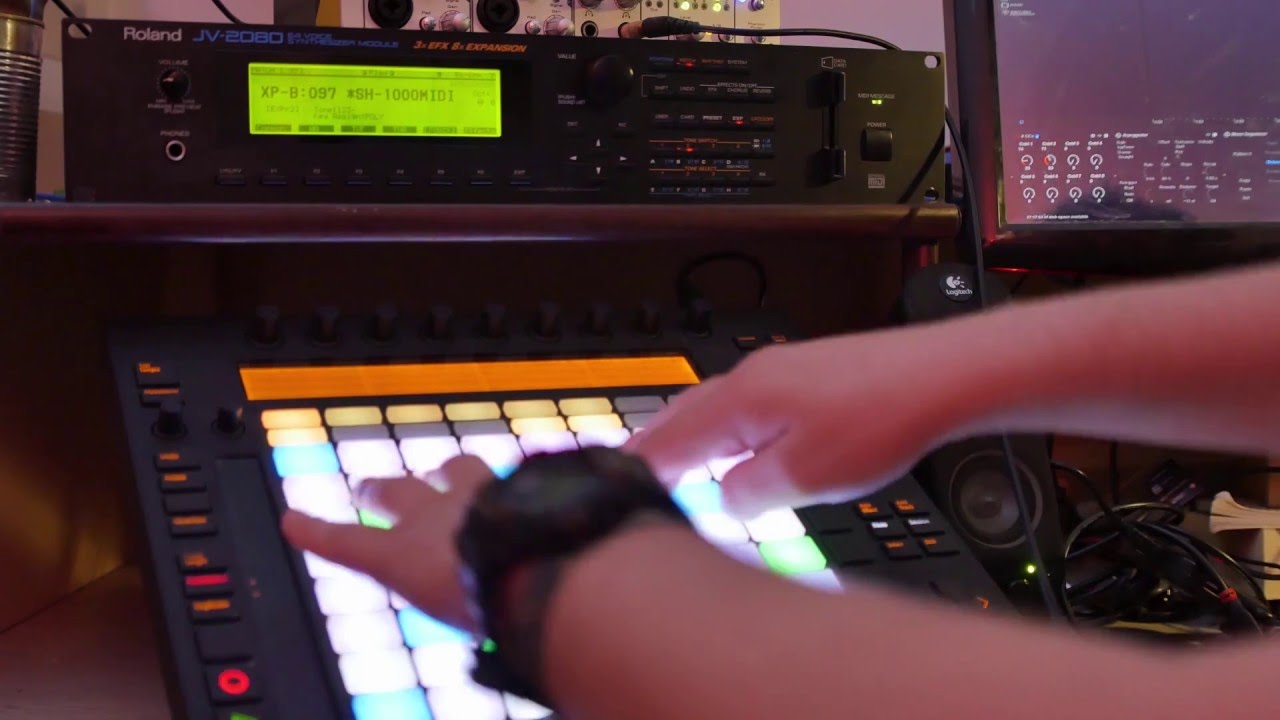 Roland JV2080 SR JV80 98 Experience II  Expansion demo with push