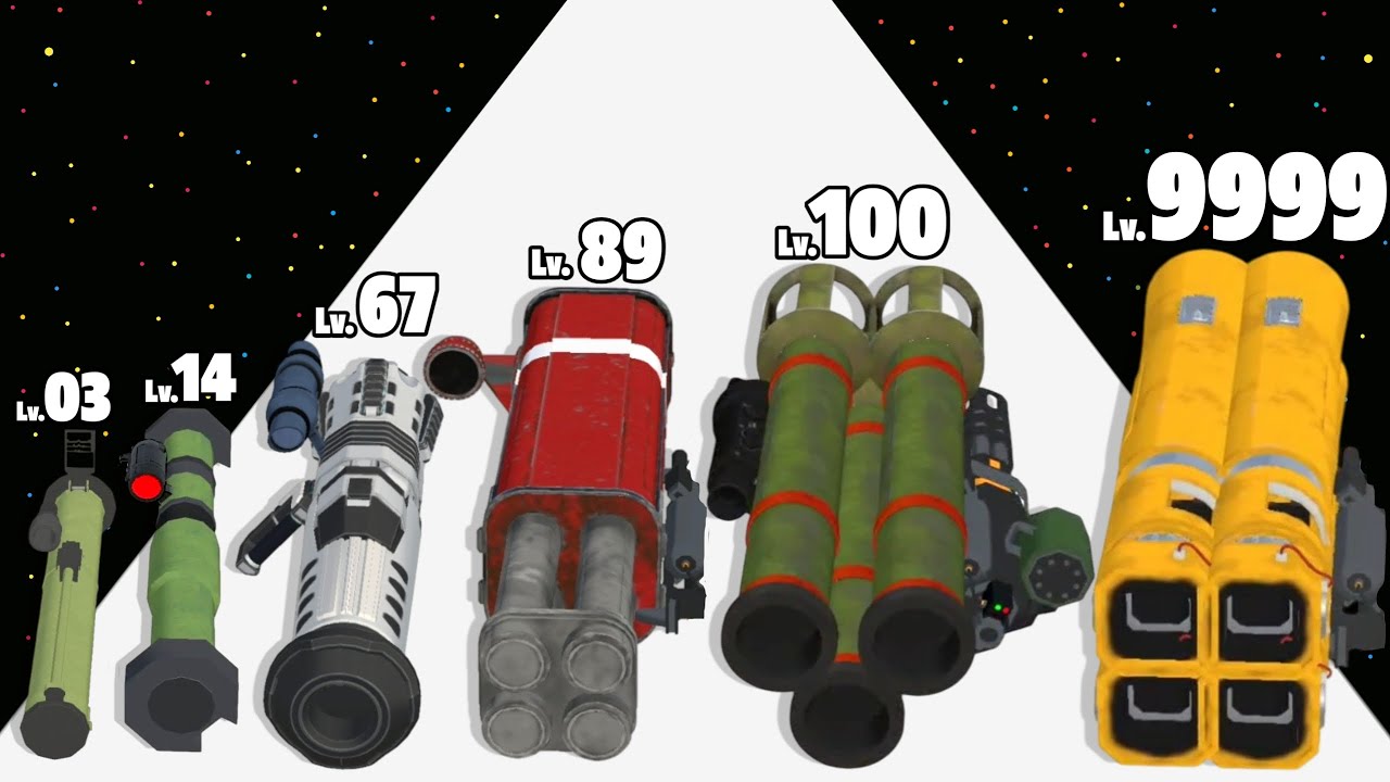 Rockets Stack 3D - Level Up All Rockets Max Level Gameplay (New Update) Part 2