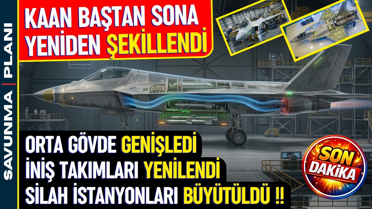 BURUN YAPISINDAN SİLAH YUVASINA KAAN KABUK DEĞİŞTİRİYOR - SAVUNMA SANAYİ MMU KAAN
