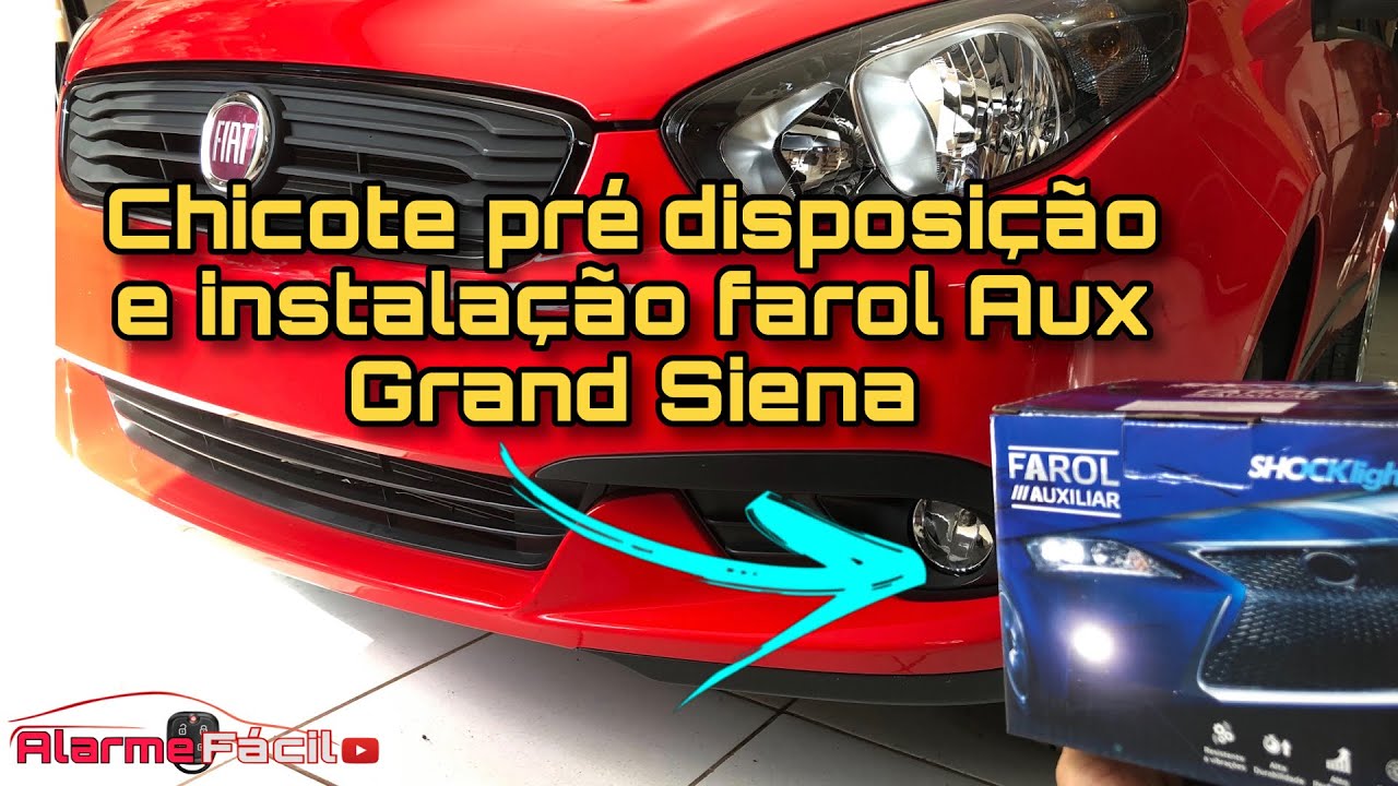 Chicote pré disposição e instalação farol Aux Grand Siena