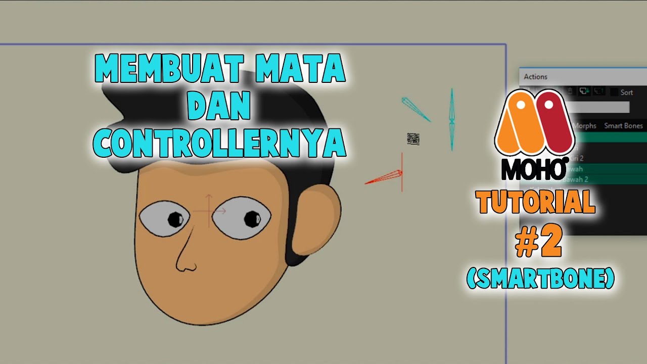 #2 Membuat dan Rigging Mata dengan SmartBone - Moho Pro Tutorial
