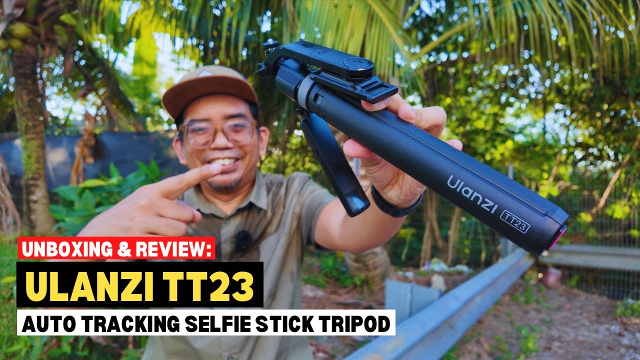 Unboxing & Review: ULANZI TT23 Auto Tracking Selfie Stick Tripod #mykhalishjourney 