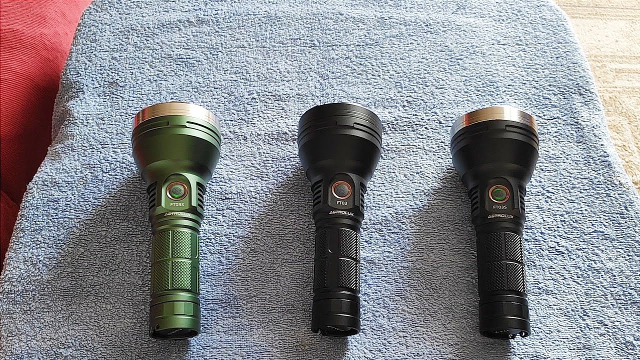 Astrolux FT03 SFH55 Smooth Reflector - Orange Peel Reflector - SST40 Flashlights