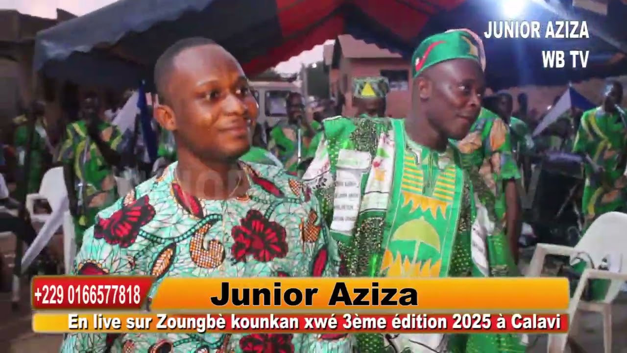 L'artiste Junior Aziza en live sur Zoungbè kounkan xwé 3ème édition 2025