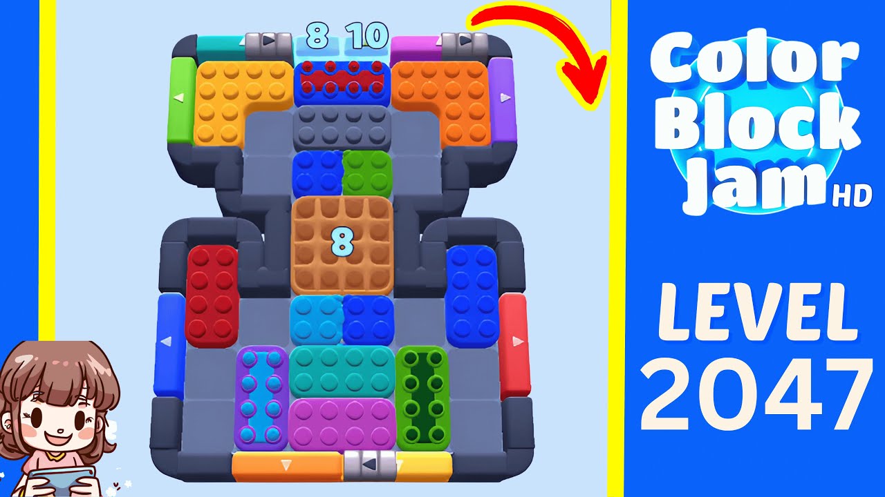 Color Block Jam Level 1149 (2047) Solution Walkthrough