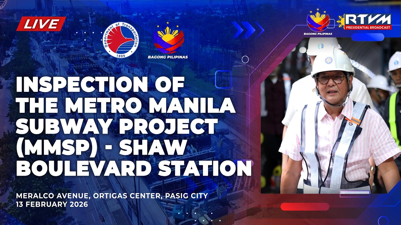 Inspection of the Metro Manila Subway Project (MMSP)
