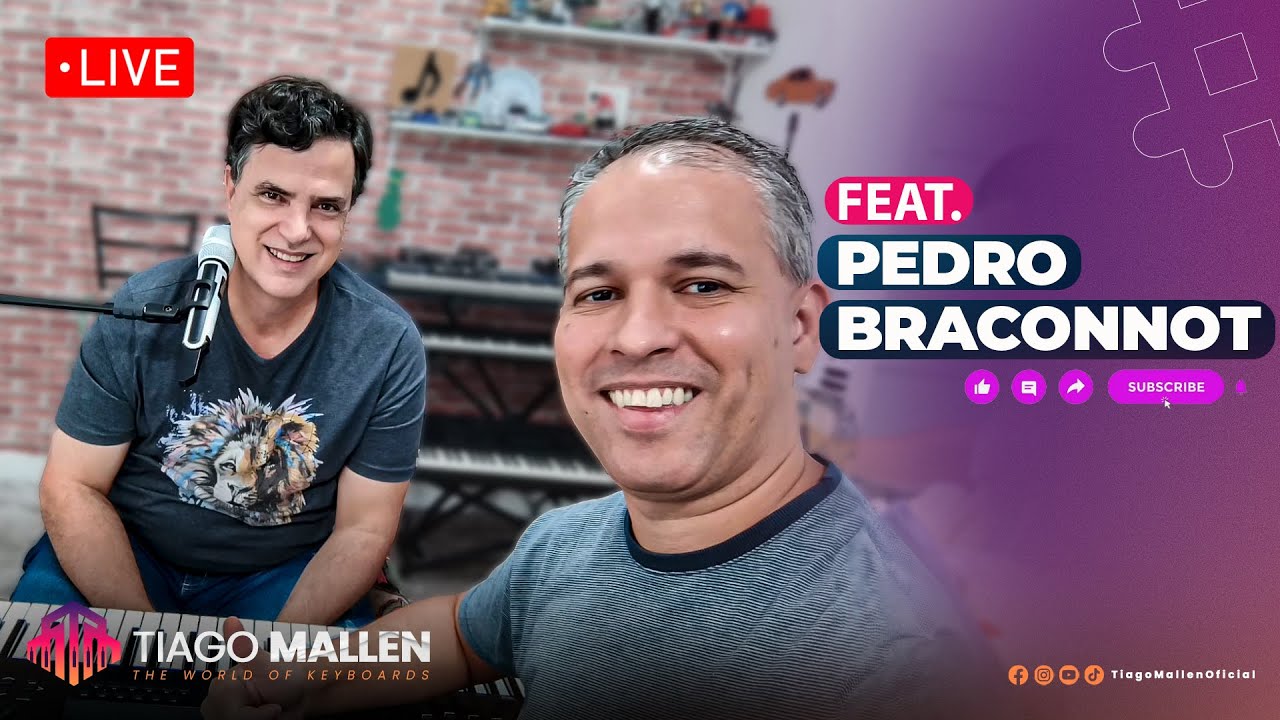LIVE TIAGO MALLEN feat. PEDRO BRACONNOT (TECLADISTA DO REBANHÃO E PRODUTOR MUSICAL ) . #tecladista