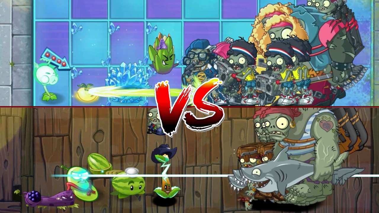 PvZ 2 - Team Four Plants  VS 100 Zombies -  p8 - Who will win ? #pvzgameplay #plants #zombie #pvz2