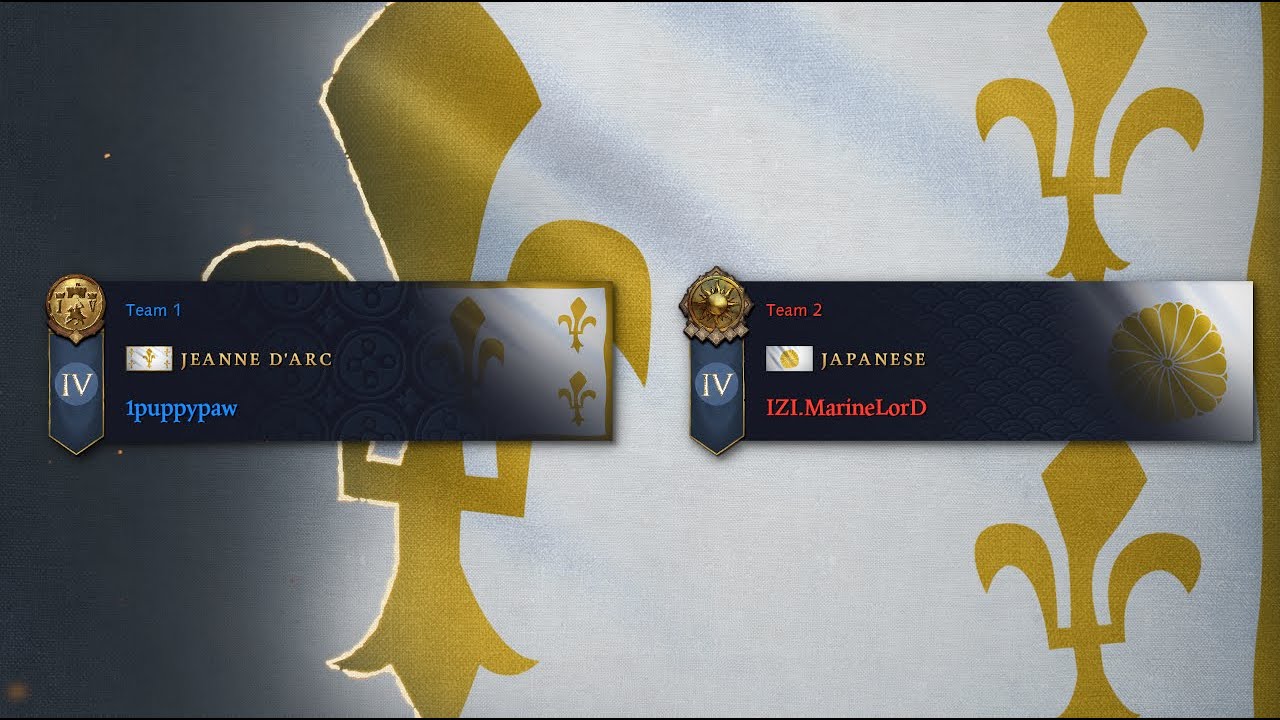 (AoE4 Japanese vs Jeanne d'Arc)  1puppypaw vs MarineLorD