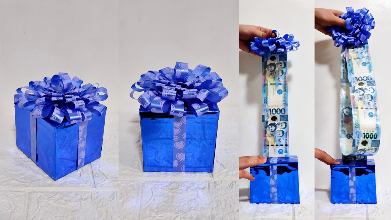 DIY BLUE BILLS MONEY BOX