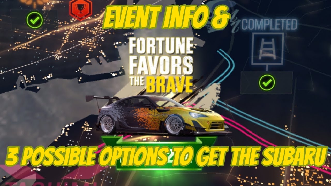 CSR2 | Fortune Favors The Brave | Event Info, Prizes & Possible Options to get the Subaru BRZ tS
