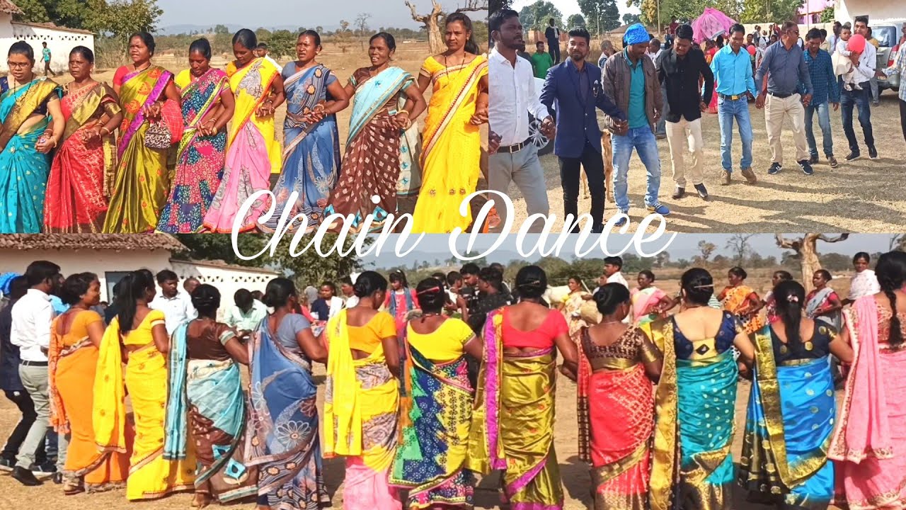 Engagement | डफली, ढ़ोल नगाड़ा मंदार के साथ डांस | Chain Dance | Village tradition | Lakra Creations |