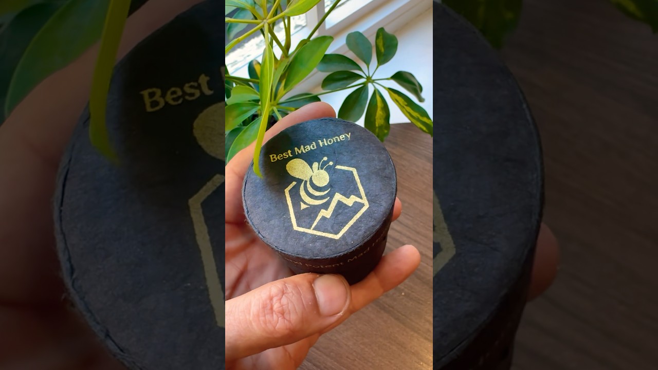 Trying mad honey from Nepal
