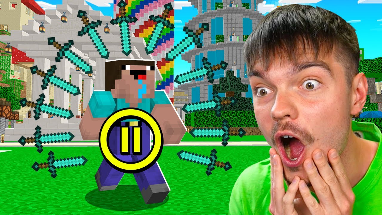 OSZUKUJĘ NOOBKA ZATRZYMUJĄC CZAS w Minecraft! *śmieszne*