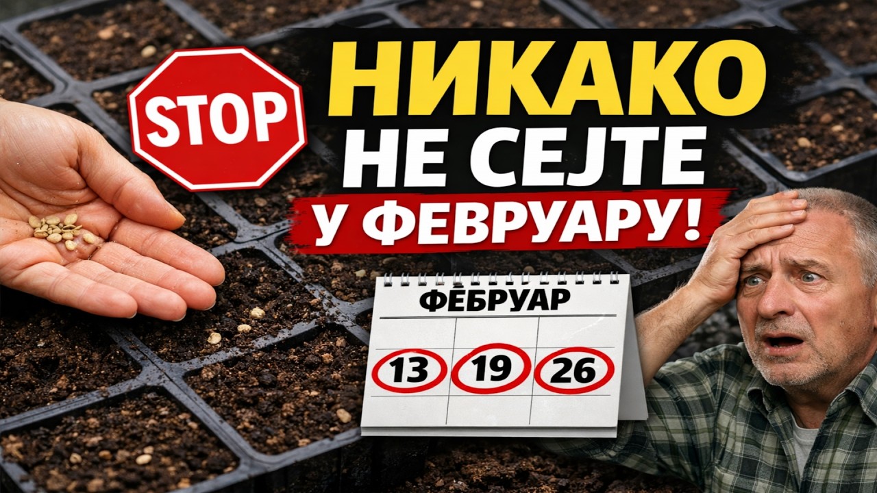 НИКАКО НЕ СЕЈТЕ ОВИХ ФЕБРУАРСКИХ ДАНА! 5 КОБНИХ ДАТУМА КОЈИ ЋЕ ВАМ УНИШТИТИ ЦЕО РАСАД.
