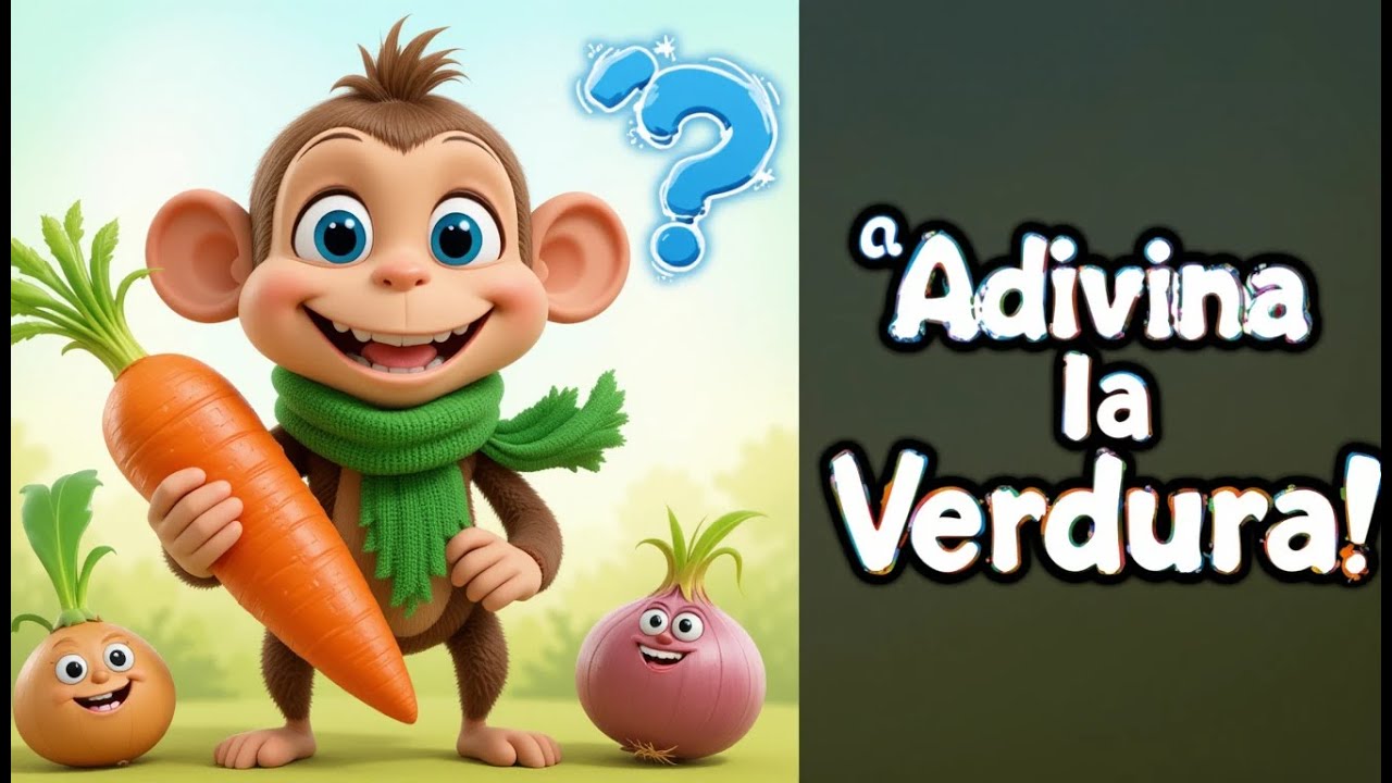 15 Adivinanzas de Verduras para Niños: ¡Adivina con el Monito! 🥕