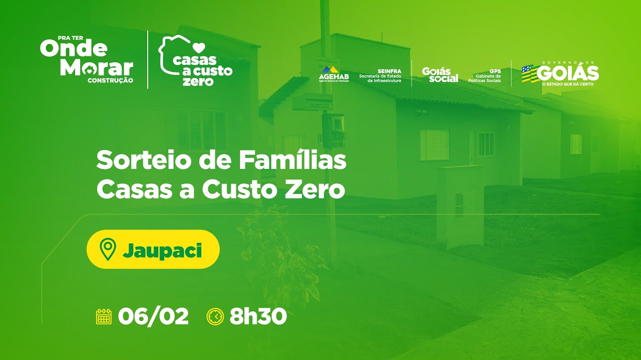 Sorteio de Famílias em Jaupaci